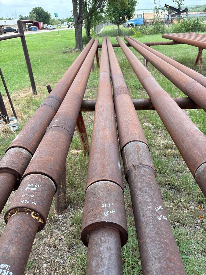 Used 6”OD x 2-3/8”ID x 31.3’L 4-1/2XH SLICK DRILL COLLAR