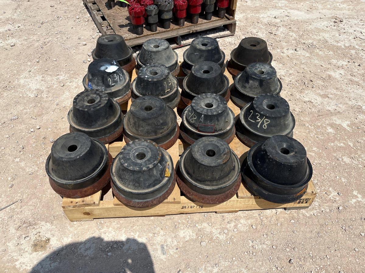 Used (16) Washington 2-3/8” stripper rubbers