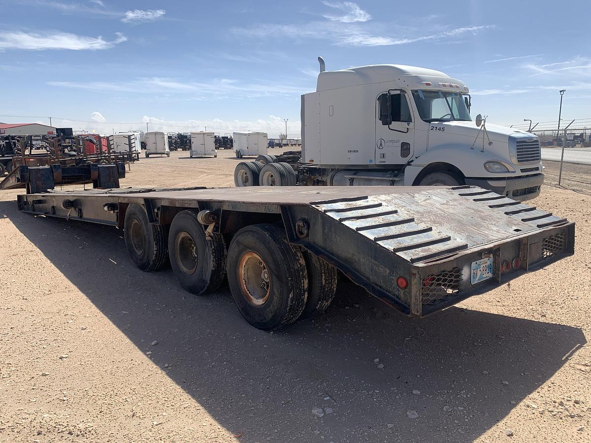 Used 1981 AMC LB-50-3-FG 46’ X 8’ 3-AXLE SCISSORNECK TRAILER