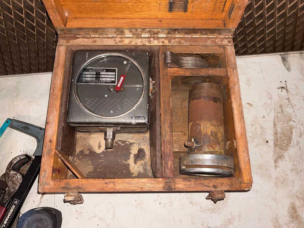 Used Lot of assorted hand tools, Dickson minicorder, tool boxes, etc.