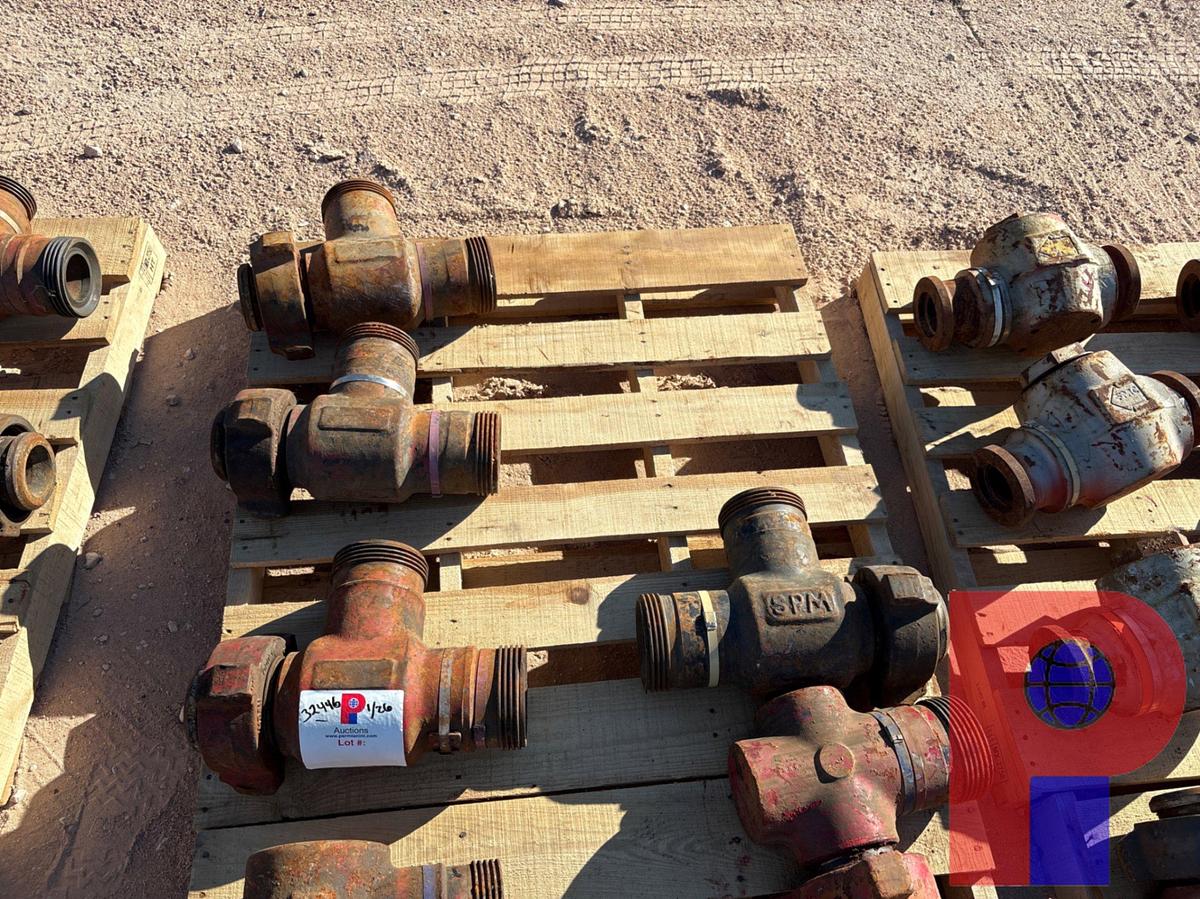 Used (4) SPM 3” 1502 “T” FITTINGS