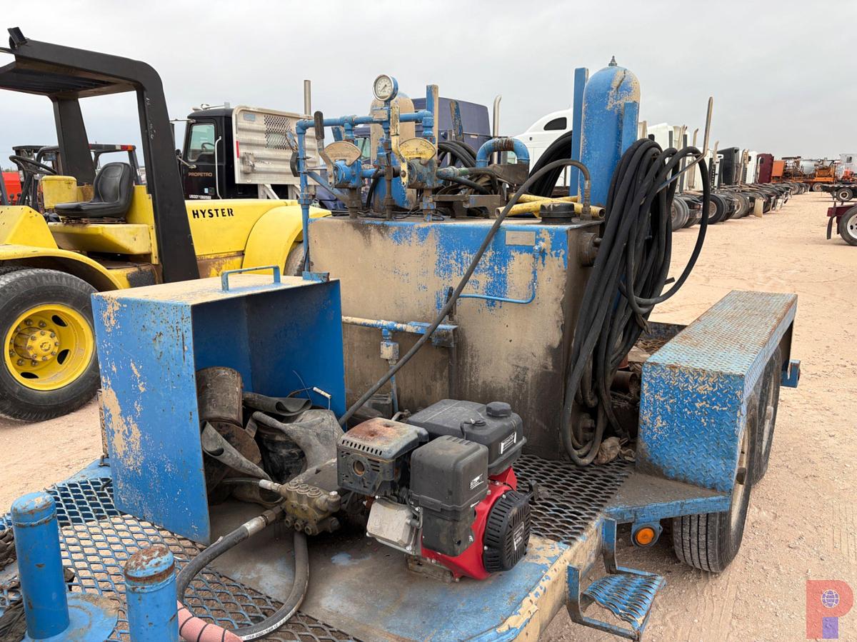 Used 2-STATION CLOSING UNIT MTD ON SHOPBUILT 14’ T/A BUMPER PULL TRAILER