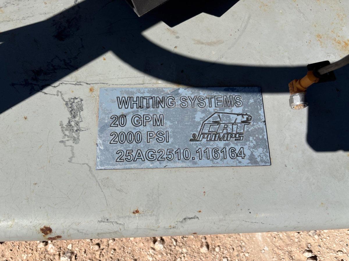 Used Whiting systems smart wash pressure wash skid