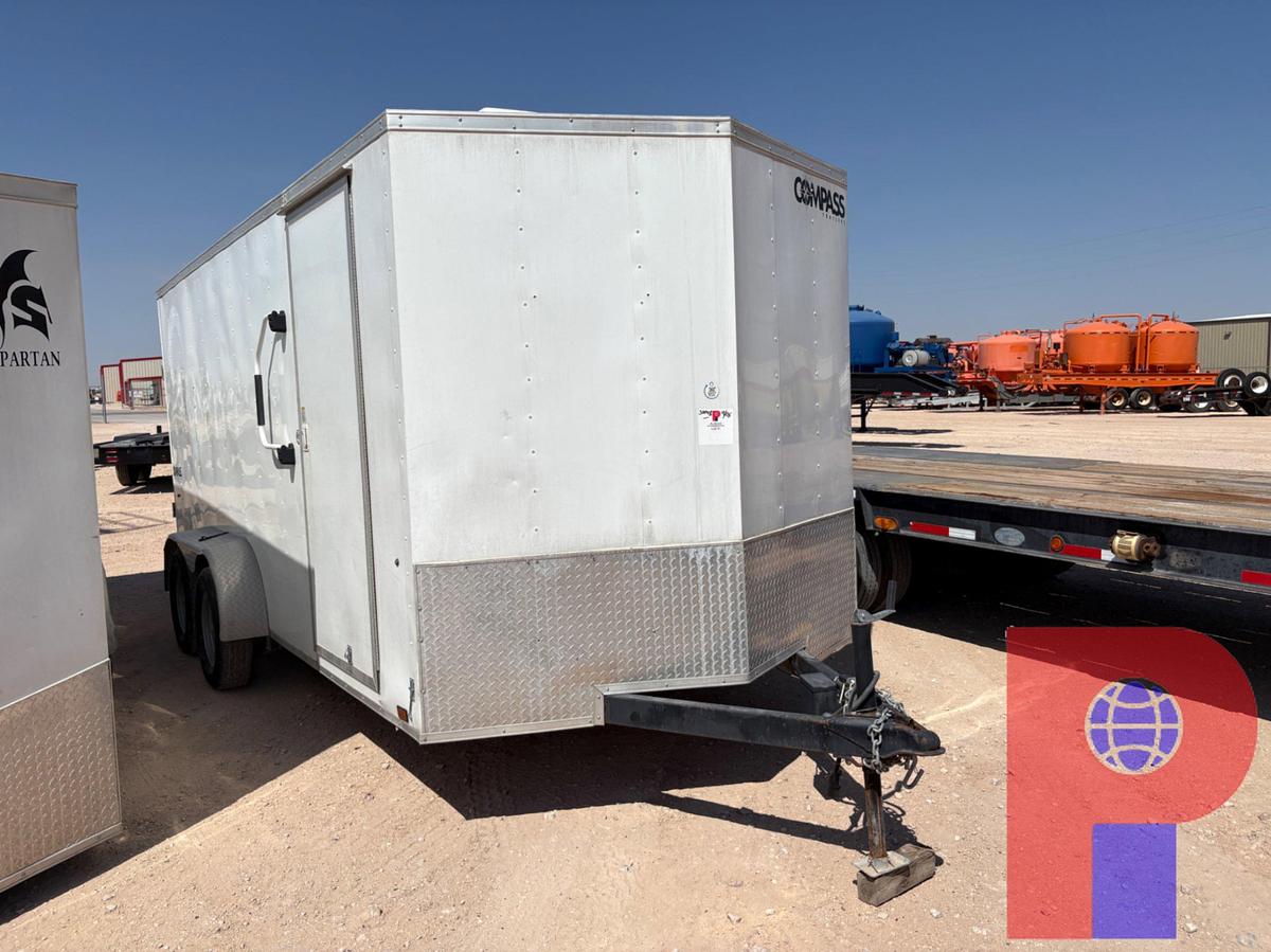 Used 2023 LGS 16’ X 7’ T/A BUMPER PULL ENCLOSED TRAILER
