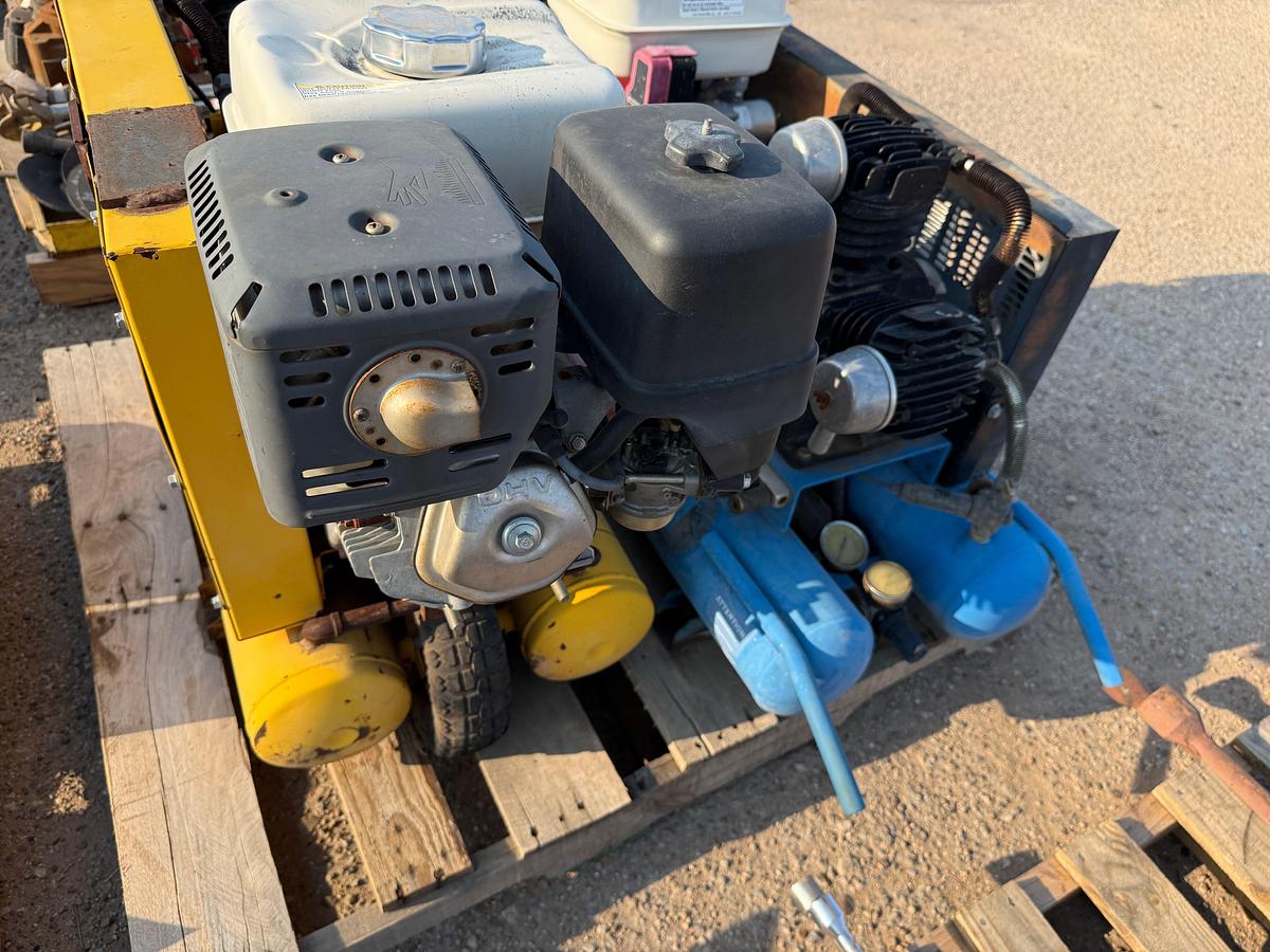 Used (2) GAS POWERED AIR COMPRESSORS