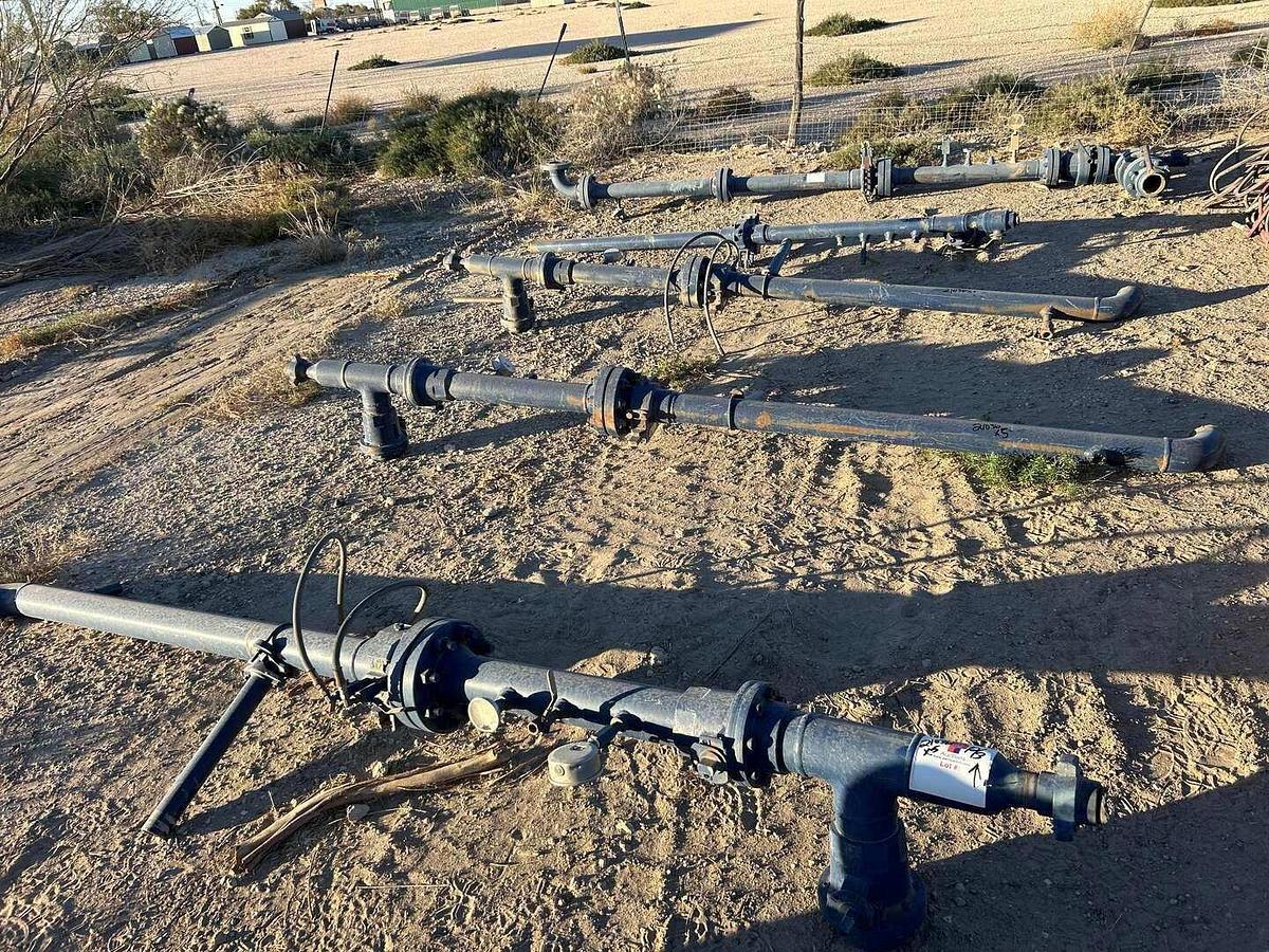 Used (5) 4” FLOWBACK GAUGE MANIFOLDS & (1) 3” GAUGE MANIFOLDS W/ VALVES