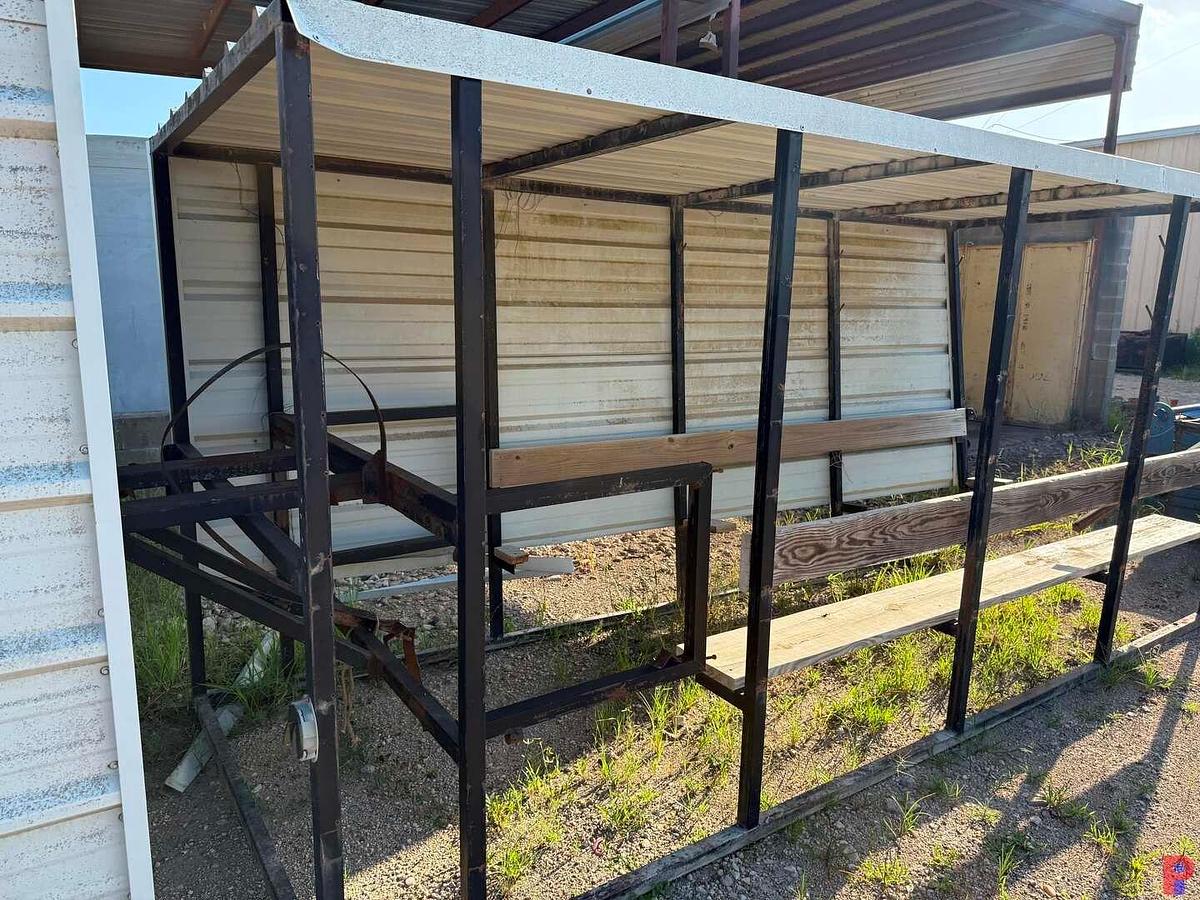 Used (2) 16’L X 76”W X 88” COOL DOWN TRAILER CANOPIES / ROOF TOPS