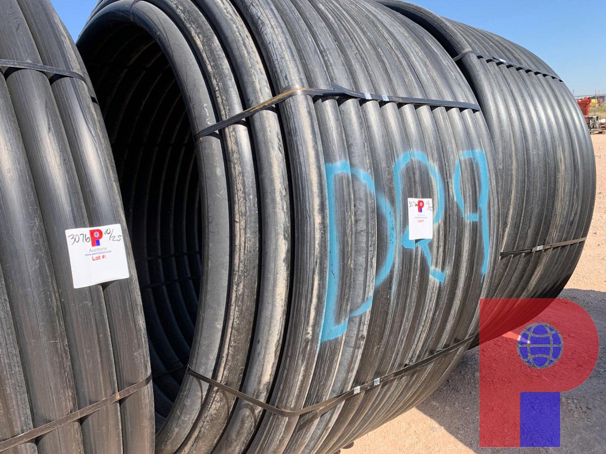 Used 1,000 FOOT ROLL OF 3” IPS DR9 POLLY PIPE