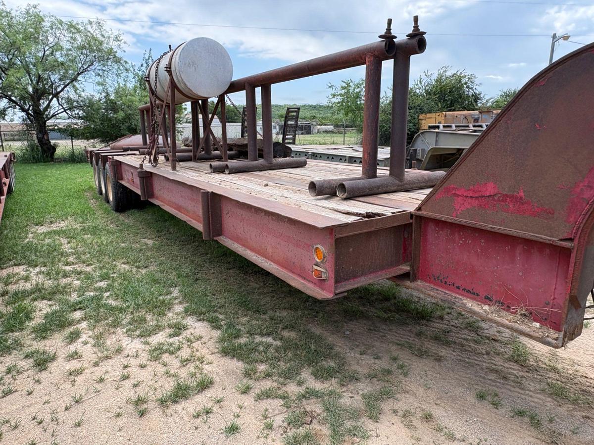 Used 1981 HERCULES 48’ X 96” 3-AXLE OILFIELD LOWBOY TRAILER