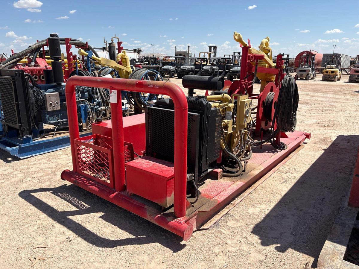 Used Evco 85-ton power swivel unit, skidded