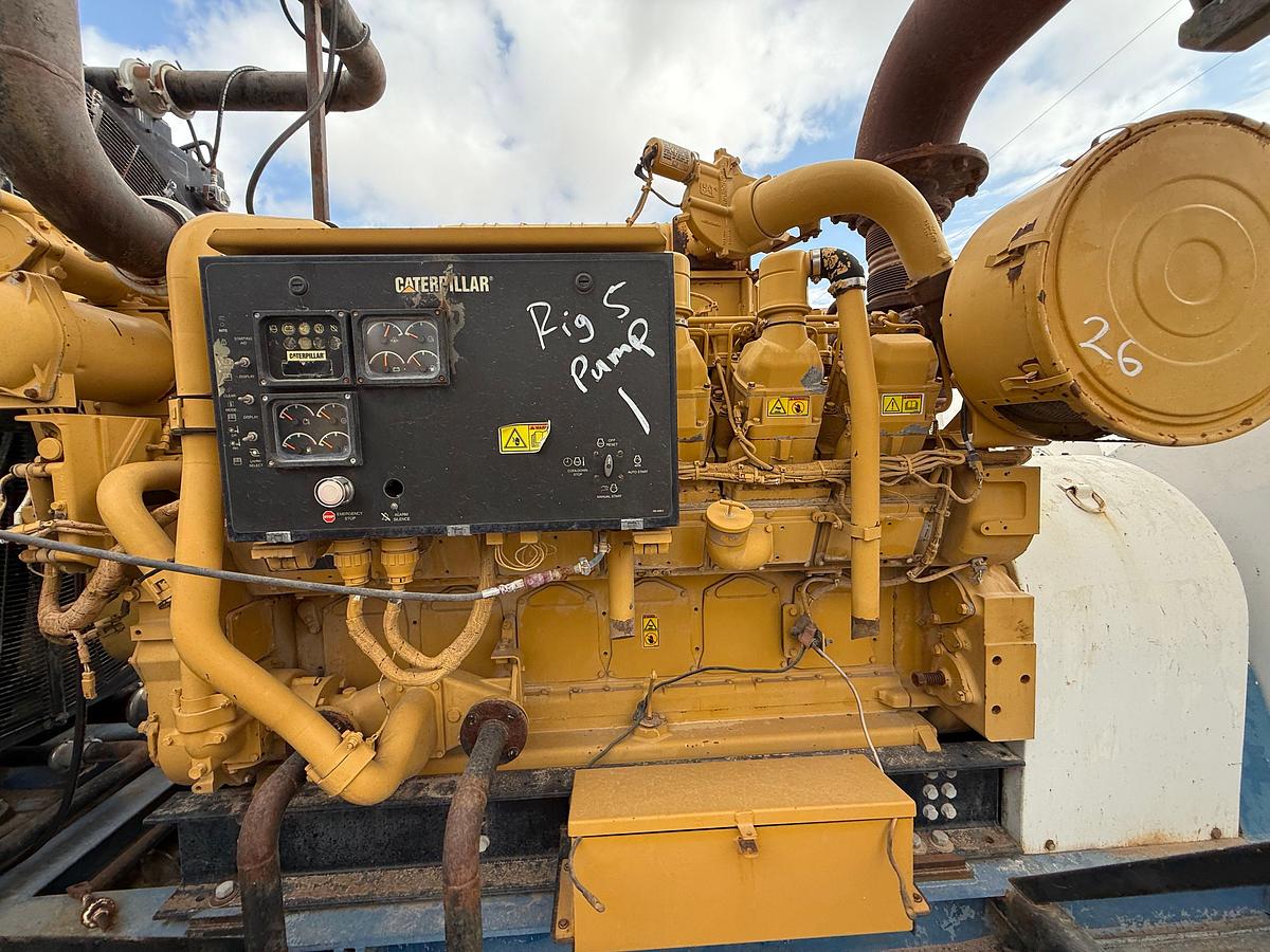 Used 2011 GARDNER DENVER PZ11 TRIPLEX DRILLING MUD PUMP P/B CATERPILLAR 3512, SKIDDED