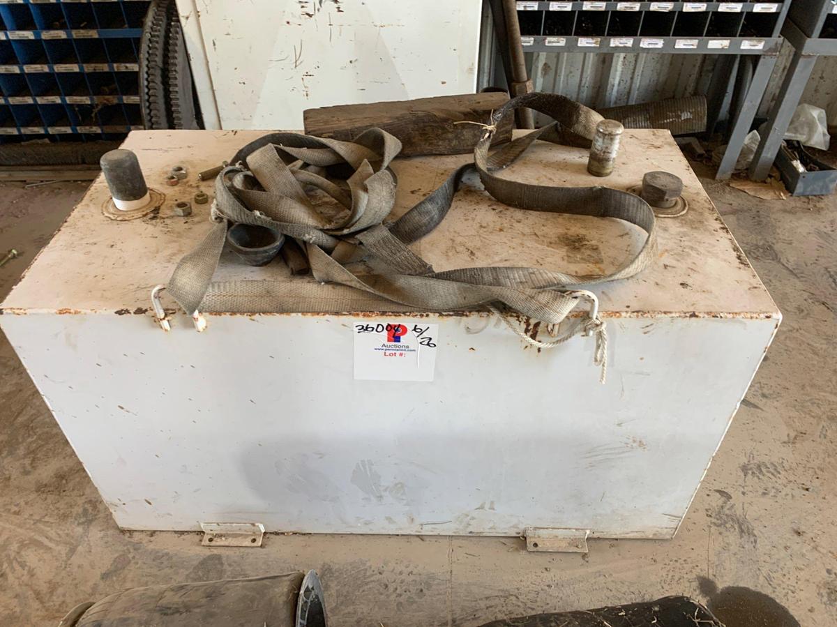 Used Pallet of Air Bags and 120 Gal Diesel Fuel Tank