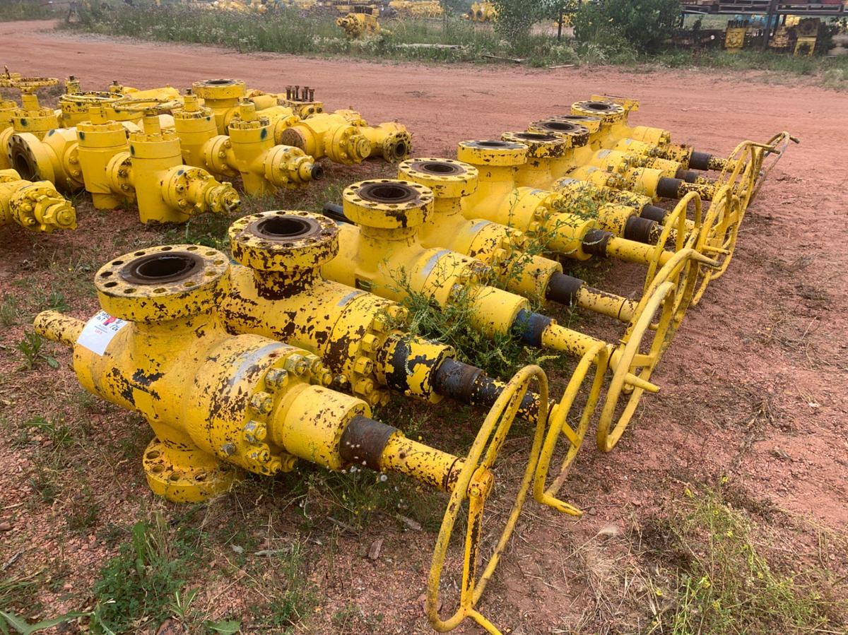 Used (10) 4-1/16 10k Manual Gate Valves