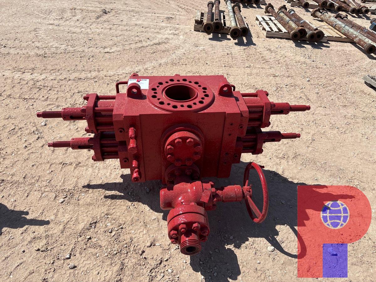 Used KANA 7-1/16” 3-5K DOUBLE HYDRAULIC BOP W/ 2-1/16” 5K GATE VALVE