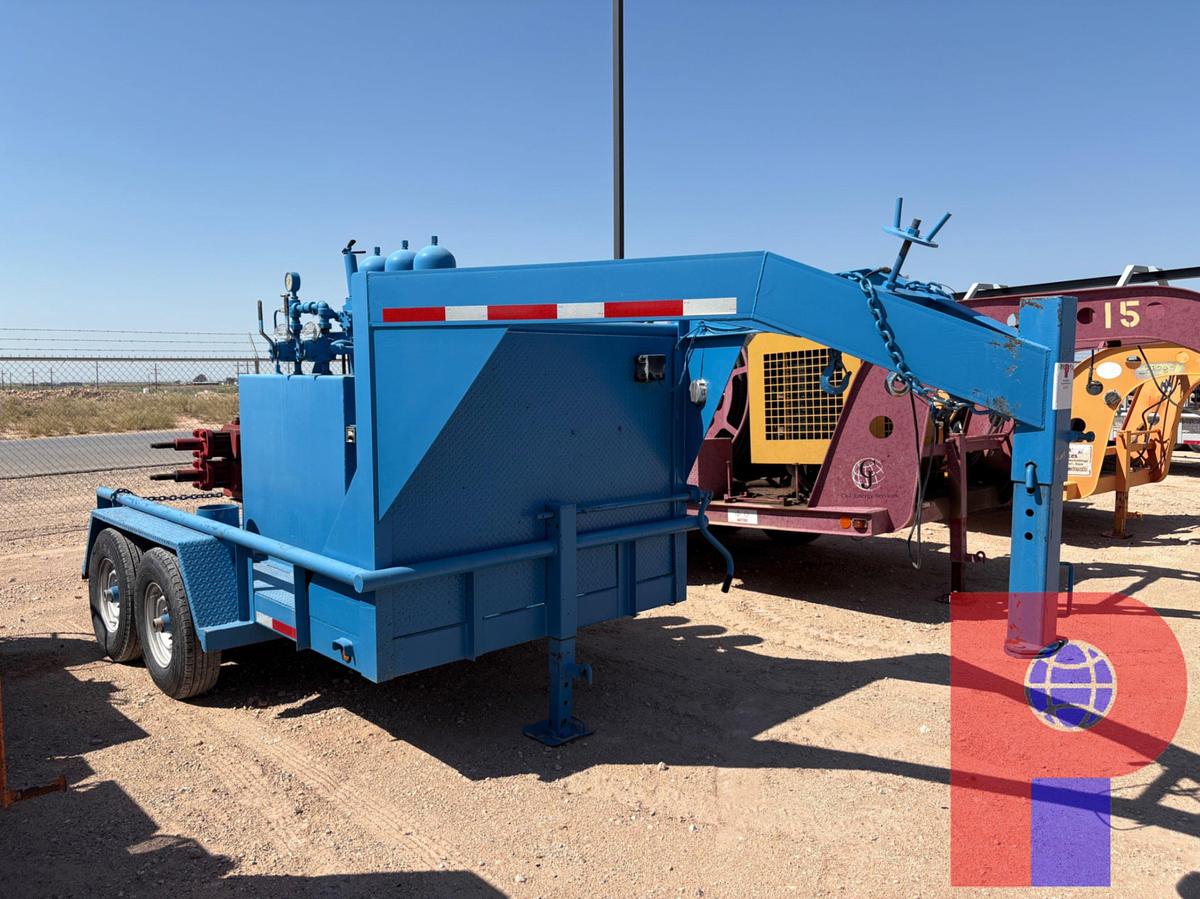 Used 2-STATION CLOSING UNIT MTD ON T/A GOOSENECK TRAILER