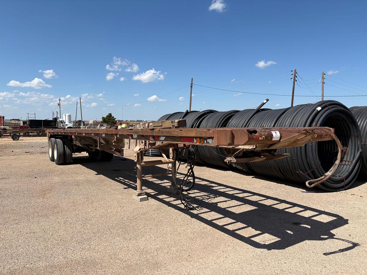 Used 1982 SHOPBUILT 40’ X 8’ T/A FLATBED TRAILER