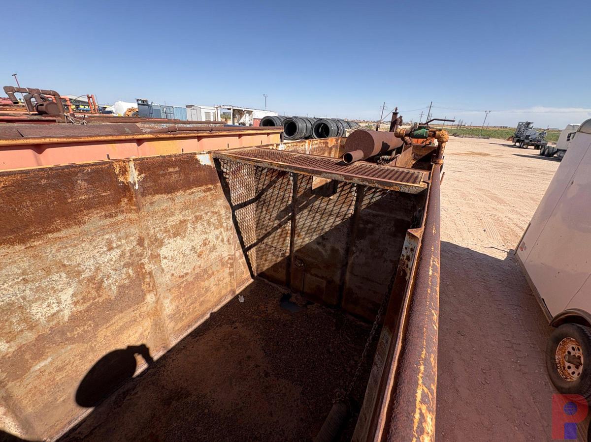 Used 18’ X 6’ X 6’ 2-COMPARTMENT OPEN TOP TANK