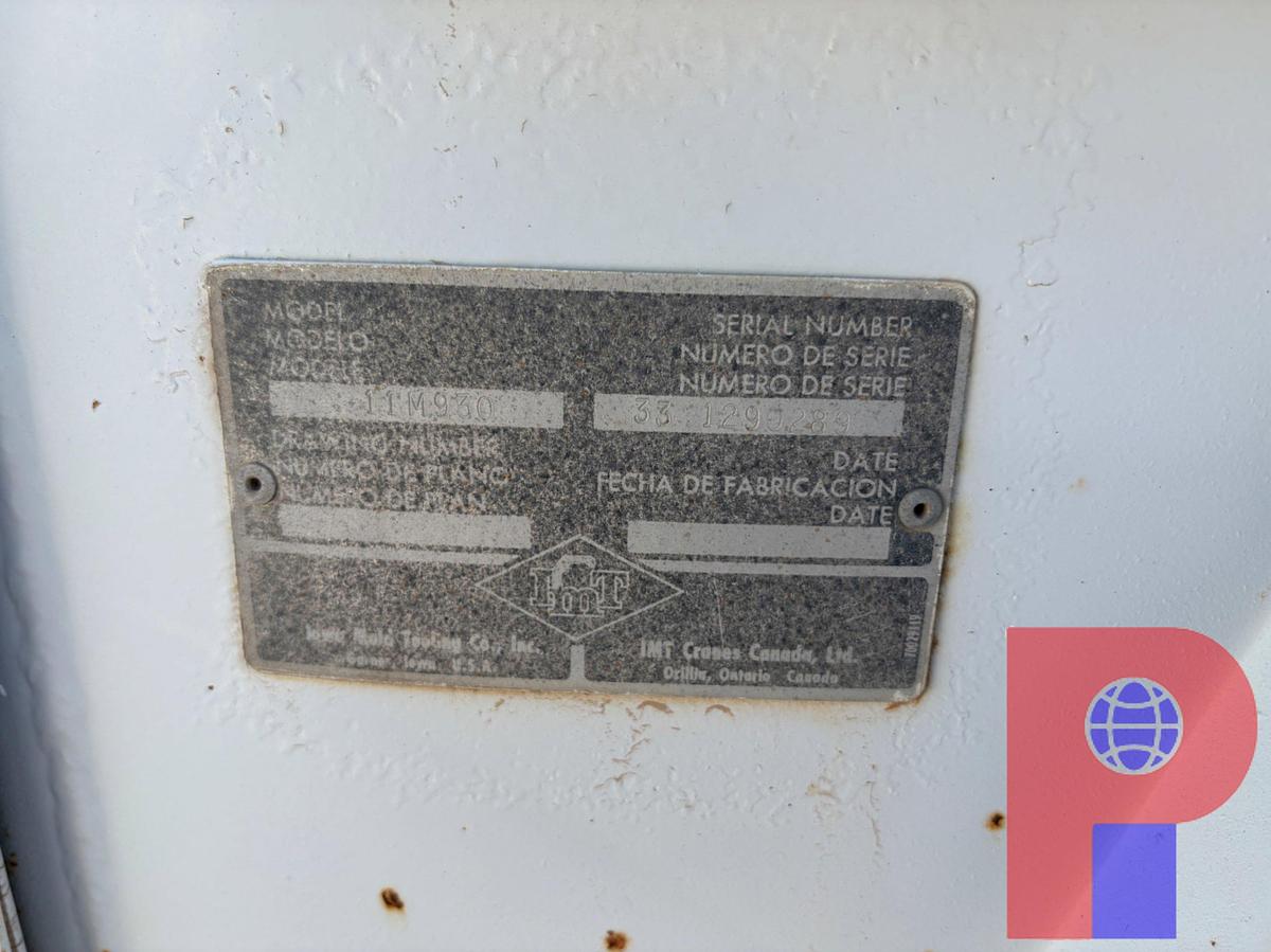 Used 136” X 95” MECHANICS TRUCK BED W/ CRANE