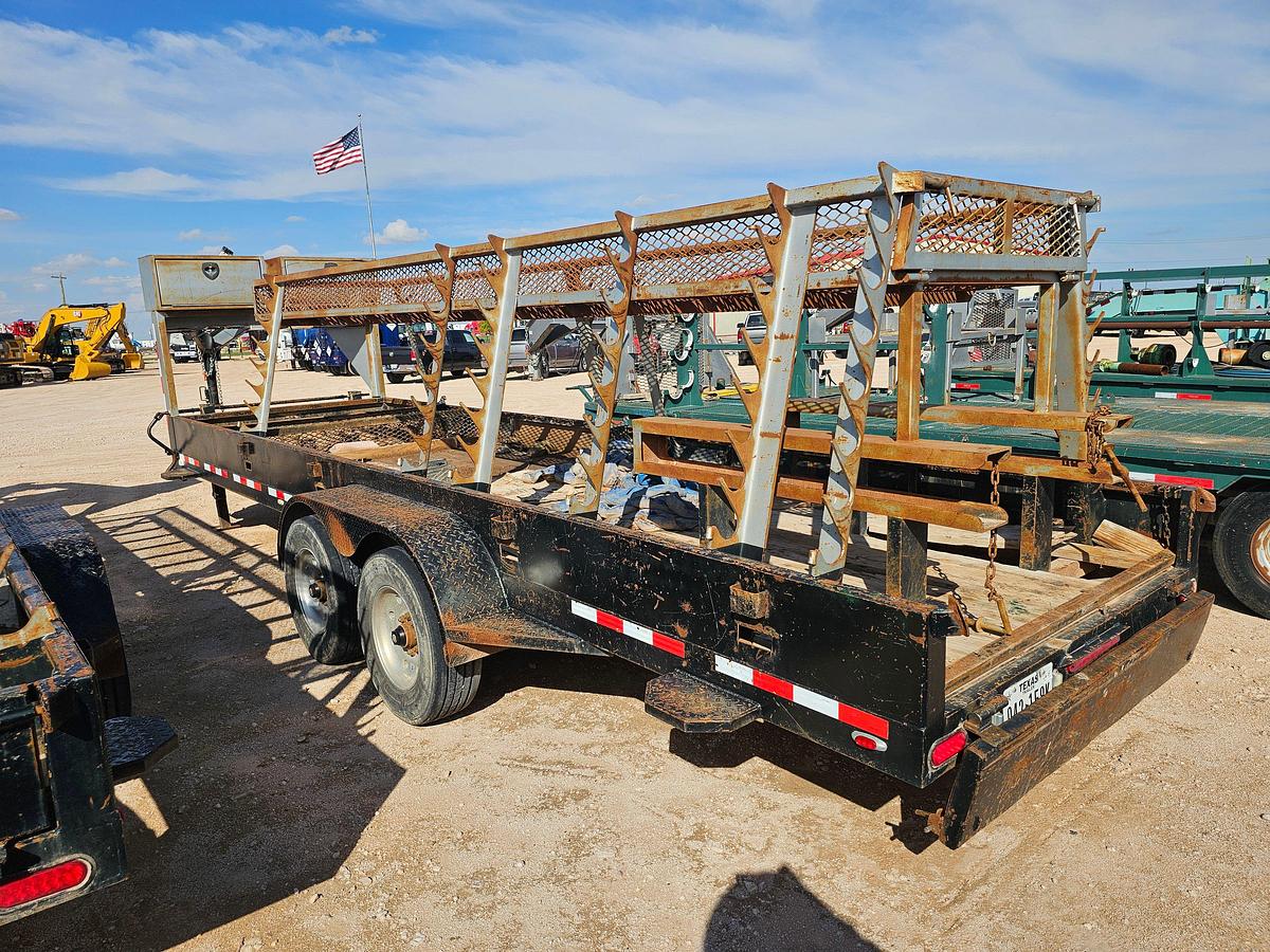 Used 2018 STEWART WELDING 24’ X 6.5’ T/A GOOSENECK TOOL TRANSPORT TRAILER