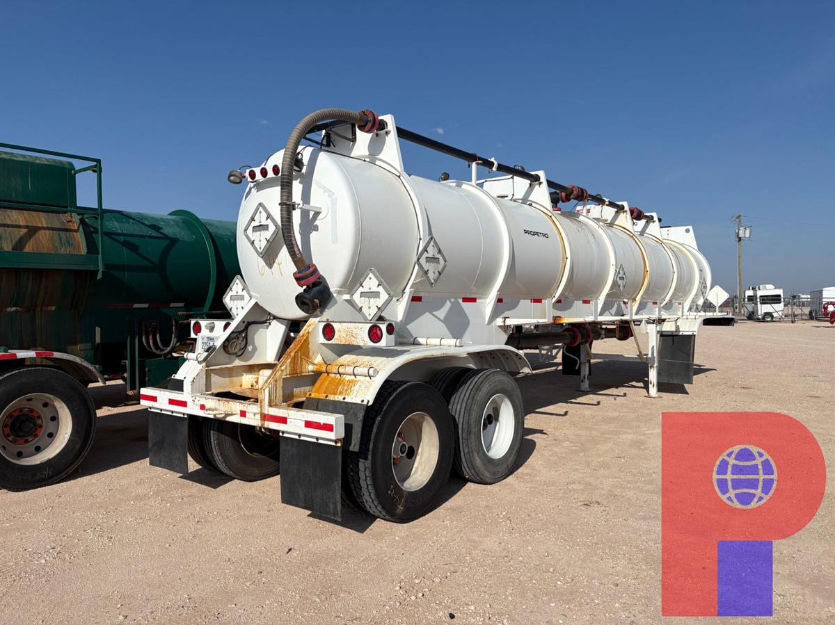 Used 2013 WORLEY WELDING WORKS  5,000GAL 3-COMPARTMENT T/A ACID TRANSPORT TRAILER