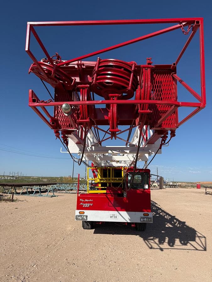 Used 2012 RIG WORKS MUSTANG 550 DD 104’-275K 5-AXLE WELL SERVICE RIG