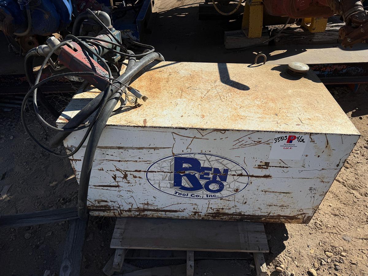 Used 45” X 23” x 24” STEEL FUEL TANK W/ Fill-RITE PUMP