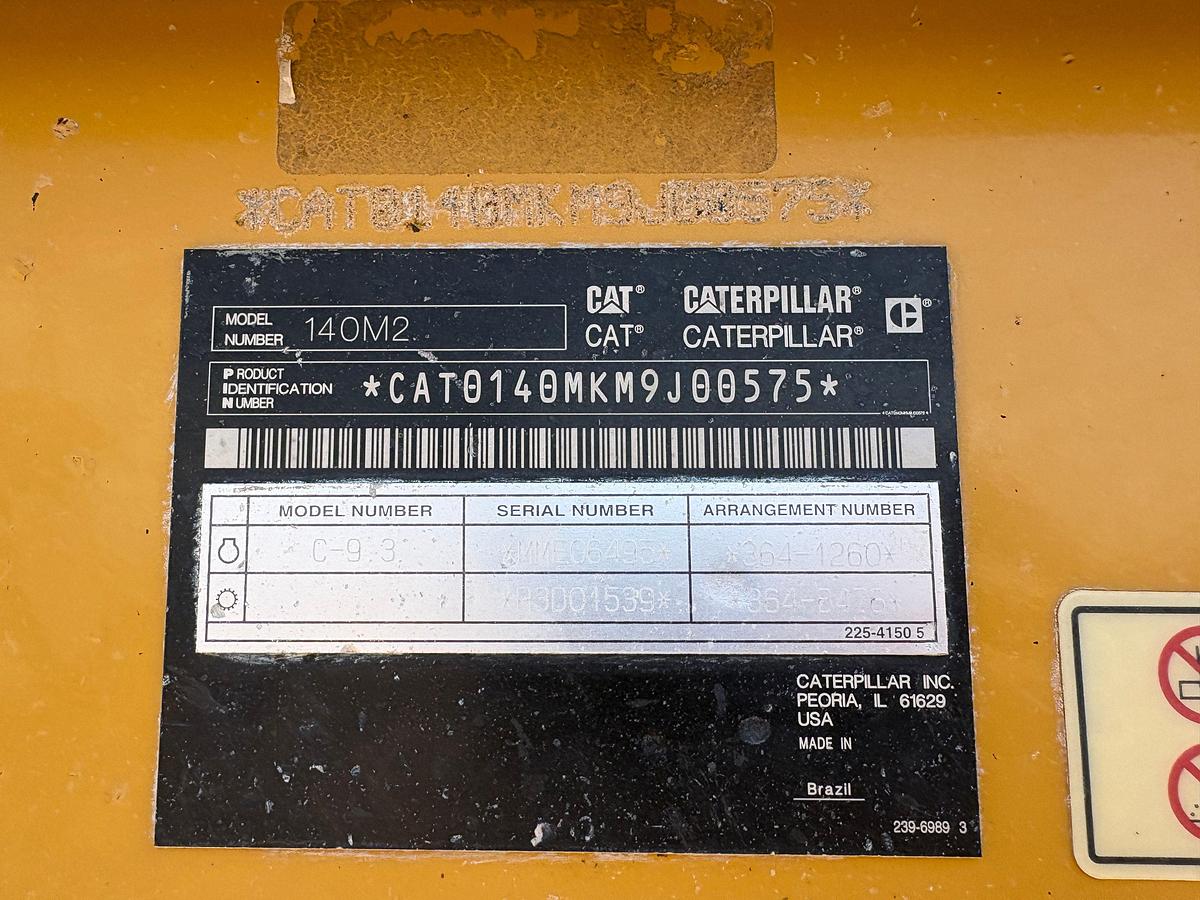Used 2012 CATERPILLAR 140M2 AWD MOTOR GRADER