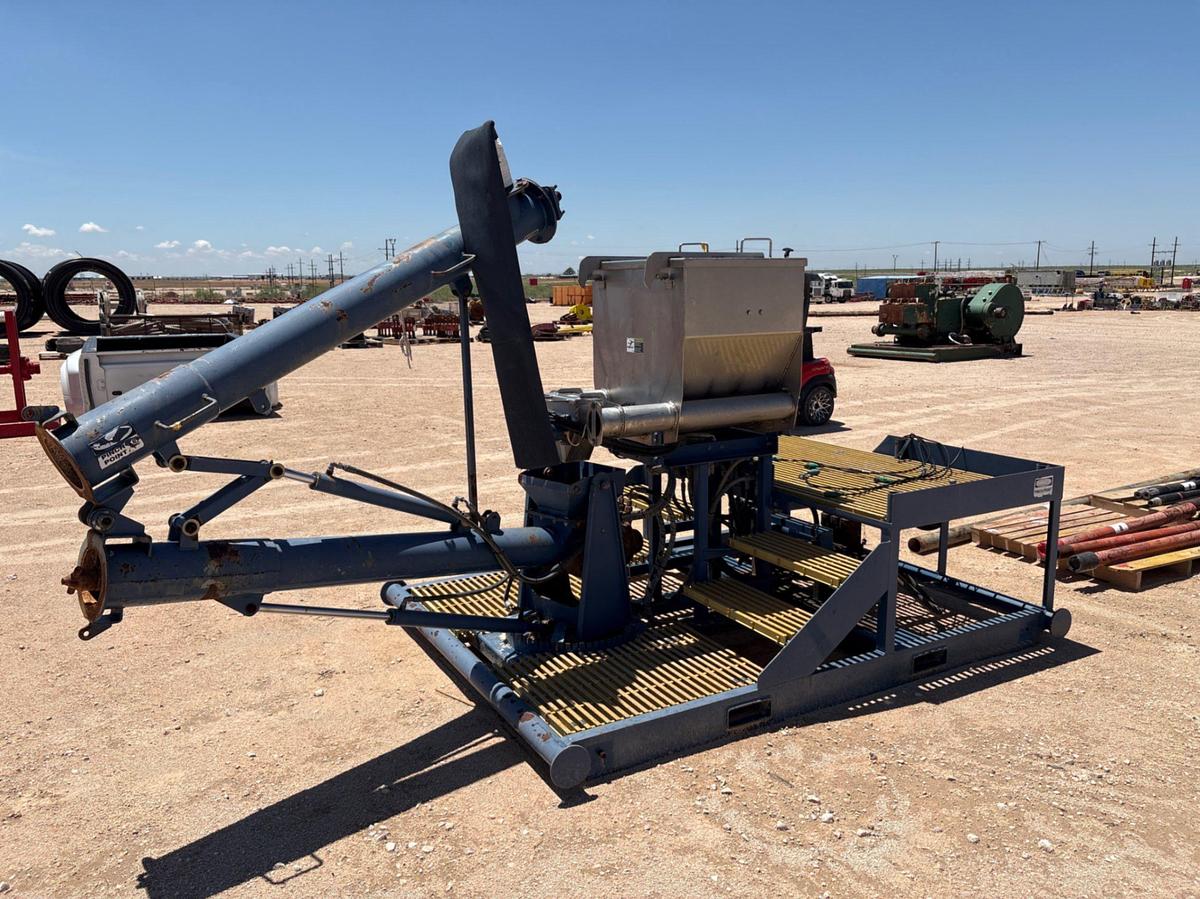 Used Hydraulic auger & hopper unit, skidded