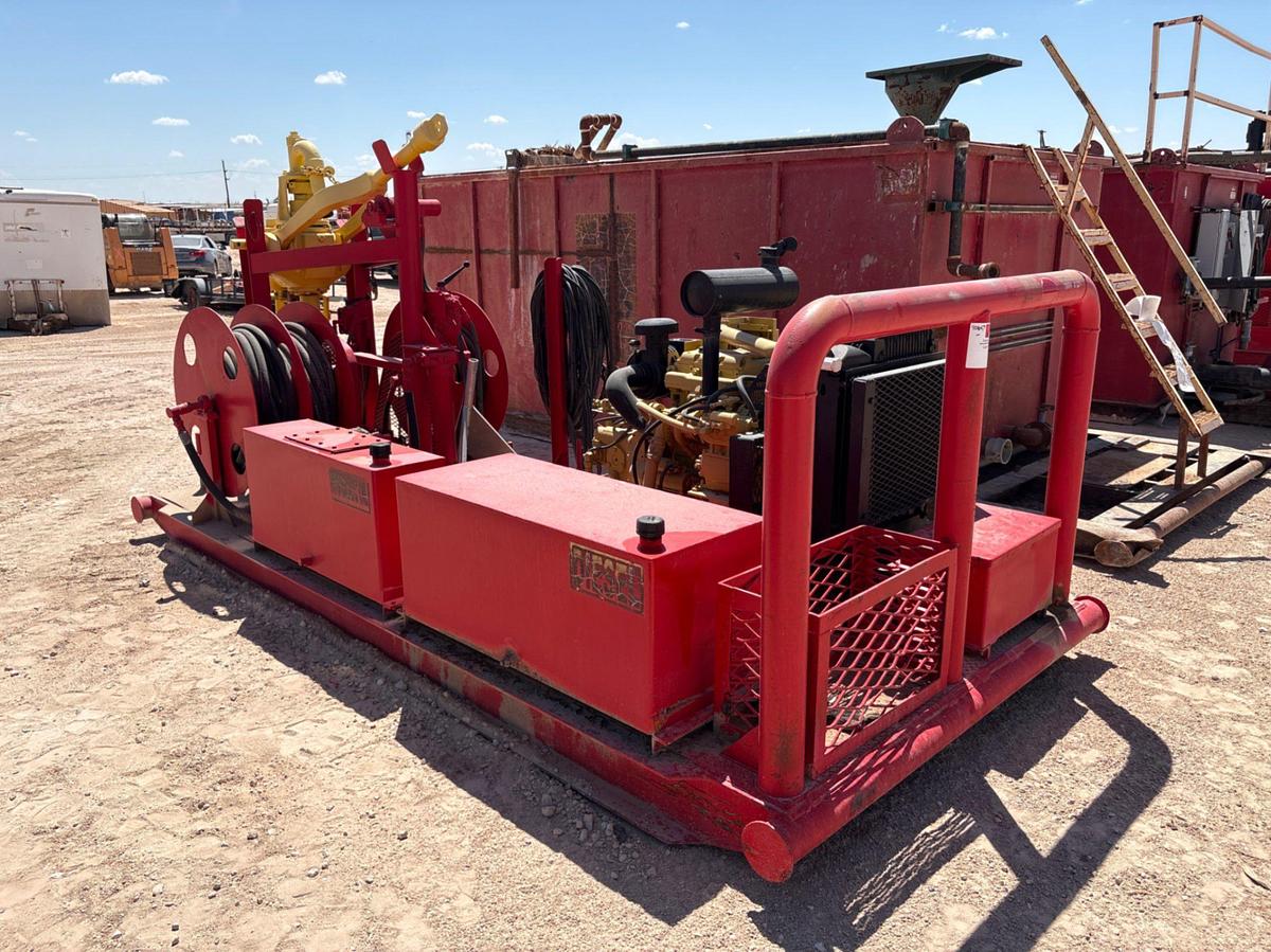 Used Evco 85-ton power swivel unit, skidded