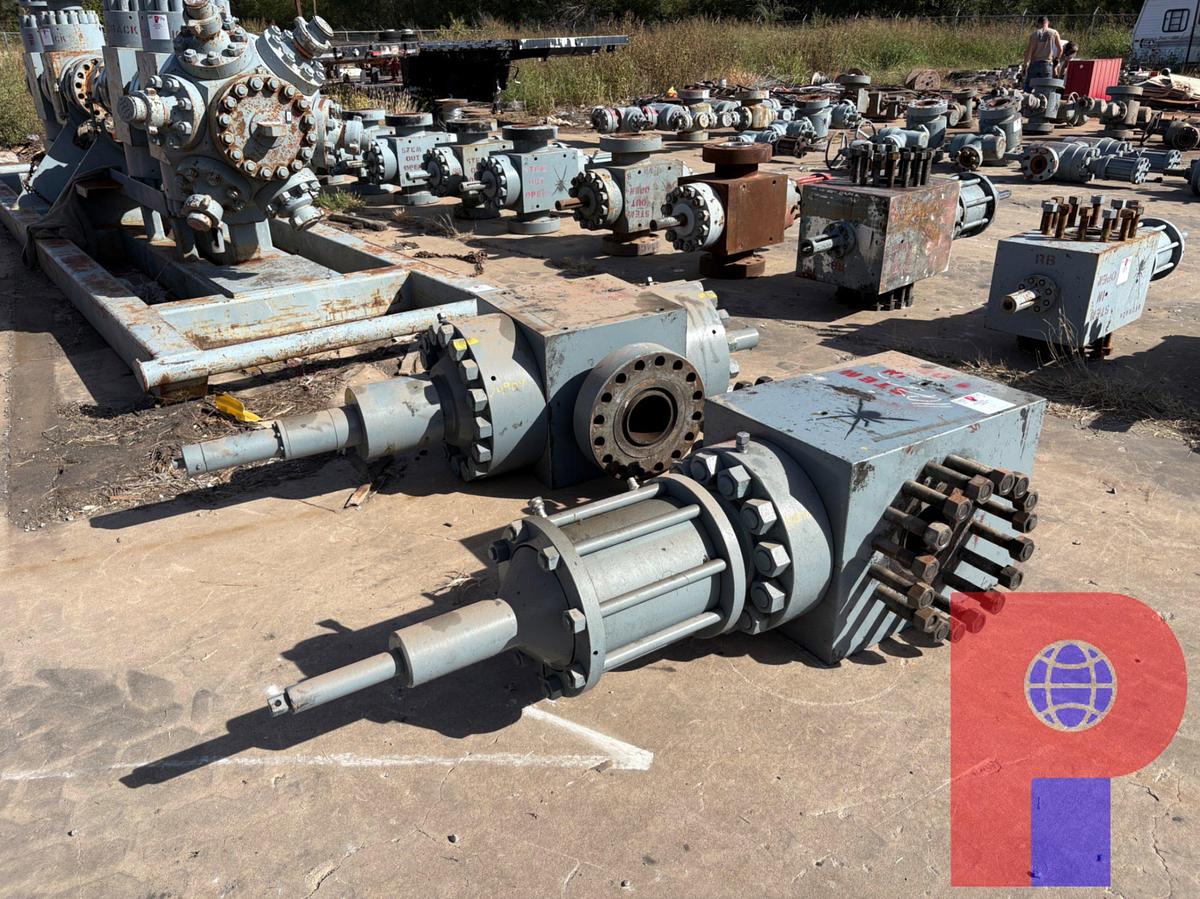 Used (2X$) 7-1/16” 15K FRAC VALVES W/ (1) HYDRAULIC ACTUATOR