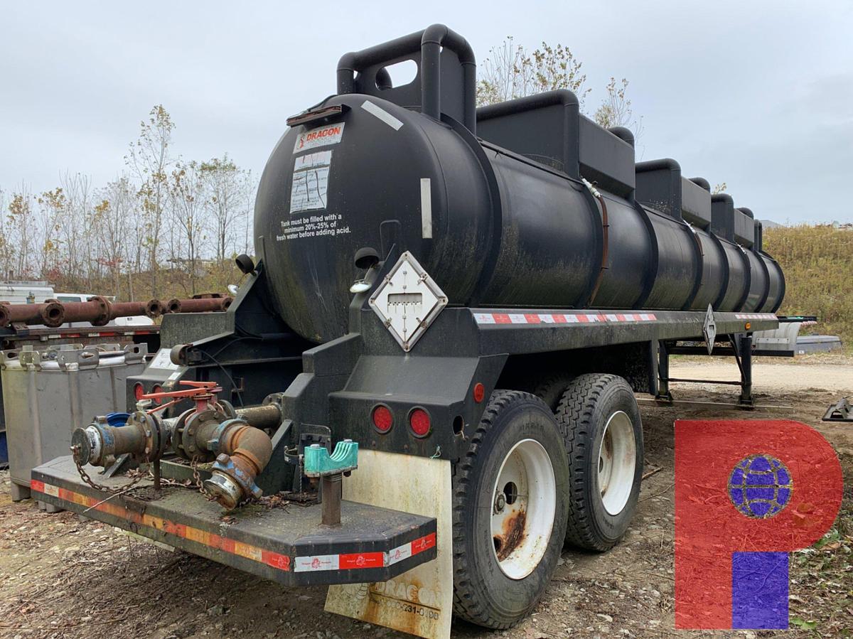 Used 2013 DRAGON 120BBL ACID TRANSPORT TRAILER