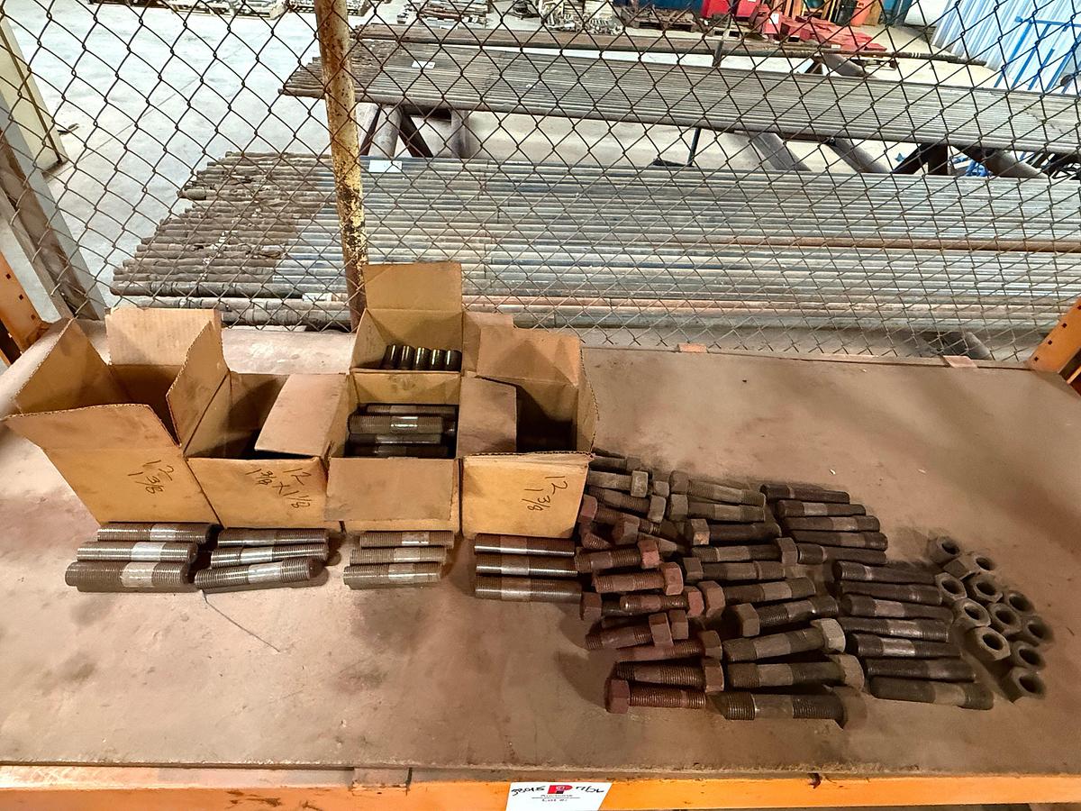 Used SHELF w/ (100*) 1-3/8” x 1-1/8”, 1-3/8”, 1-1/8”ADAPTER STUDS