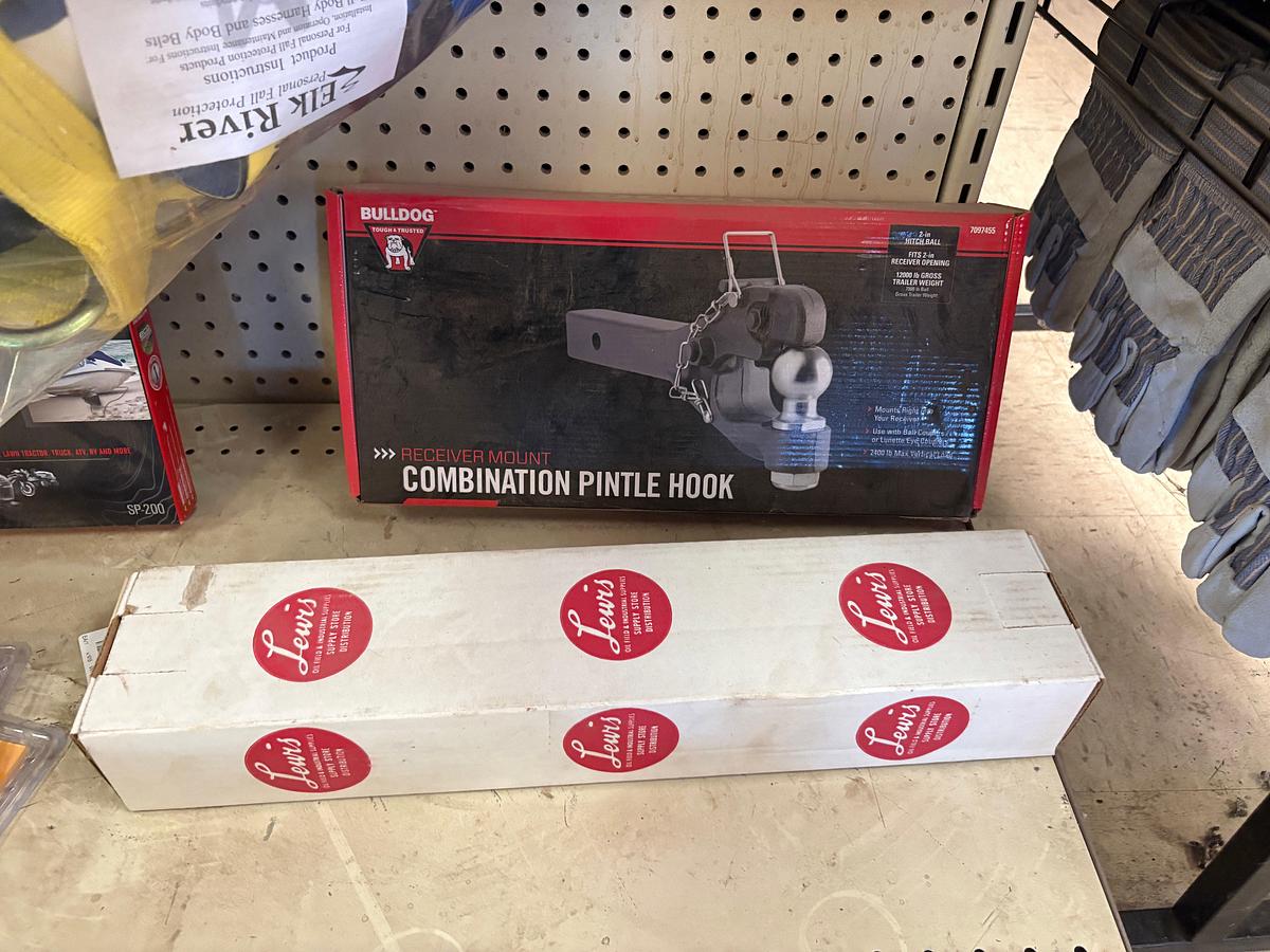 Used Hardware Contents of store shelf section