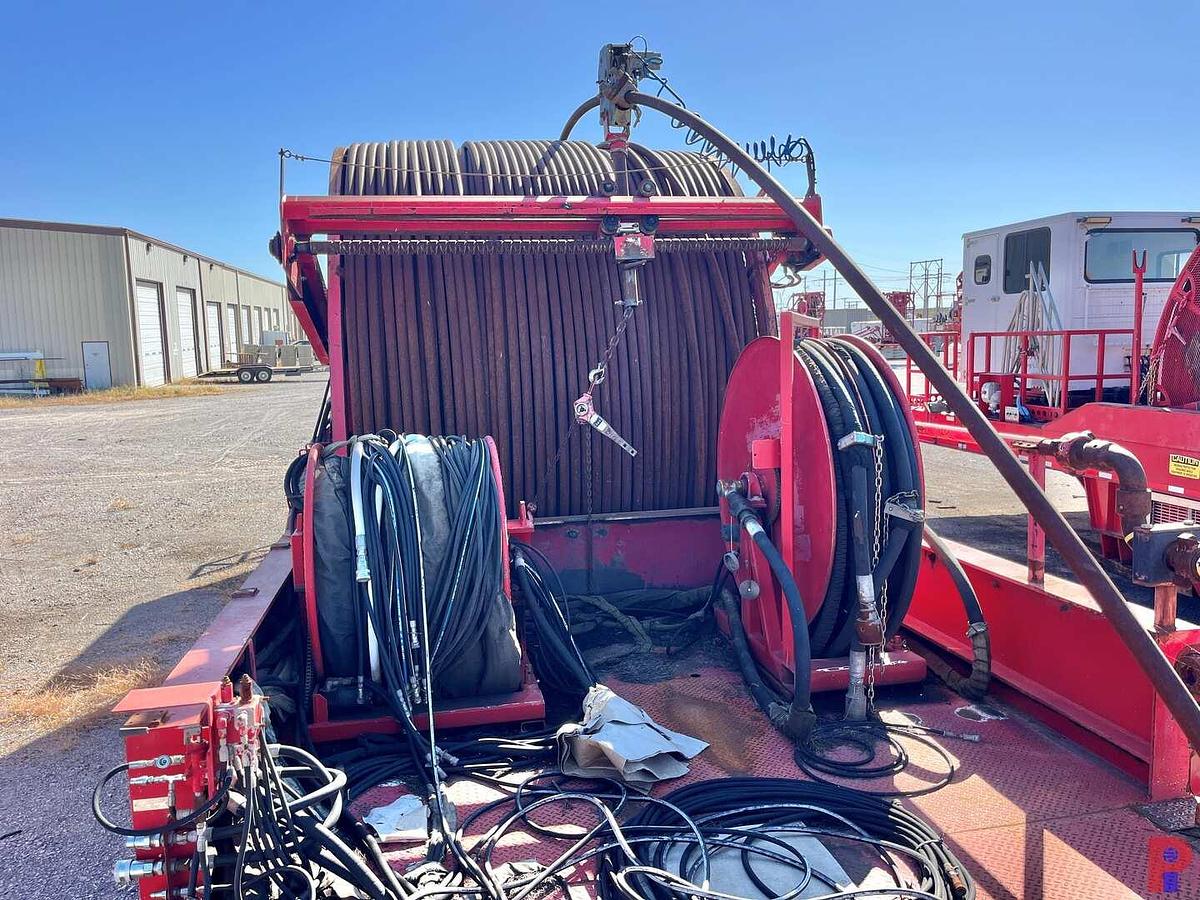 Used 2011 HYDRA RIG  53’ X 11’ 4-AXLE 2-3/8" COIL TUBING TRAILER