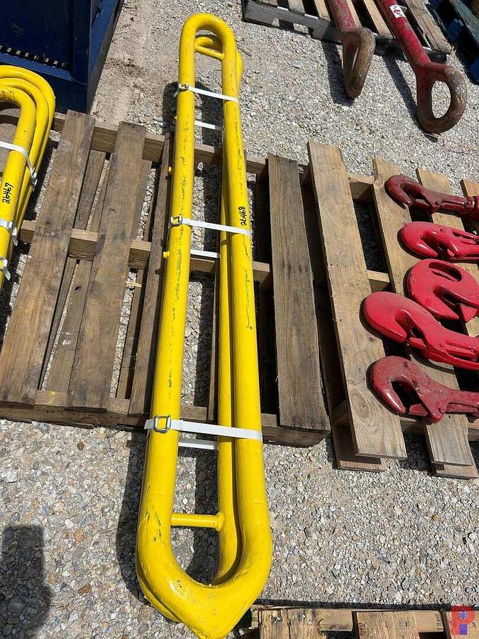 Used (2) 2-1/4”OD X 73”L PERFECTION ELEVATOR LINKS