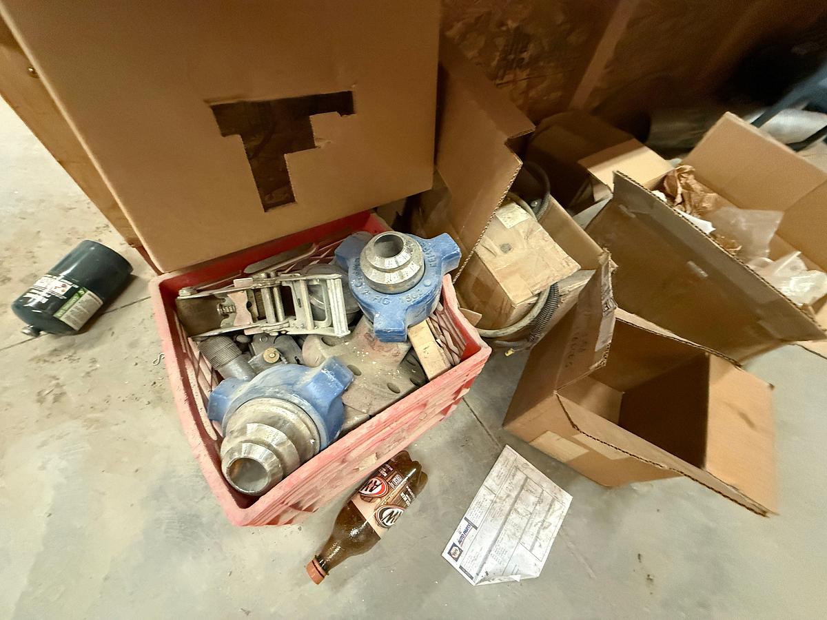 Used PARTS ROOM W/ CONTENTS OF, ROD ELEVATORS, SNATCH BLOCK, HYD VALVE BANK, (8) SHARK TOOTH BITS, JASK STANDS, FUEL PUMP, & RELATED