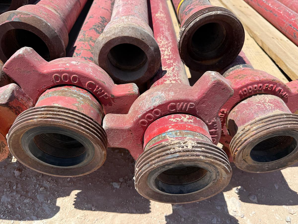 Used (10 X $) 3” x 3’L FIG 1002 10K WP FLOW IRON PUP JOINTS
