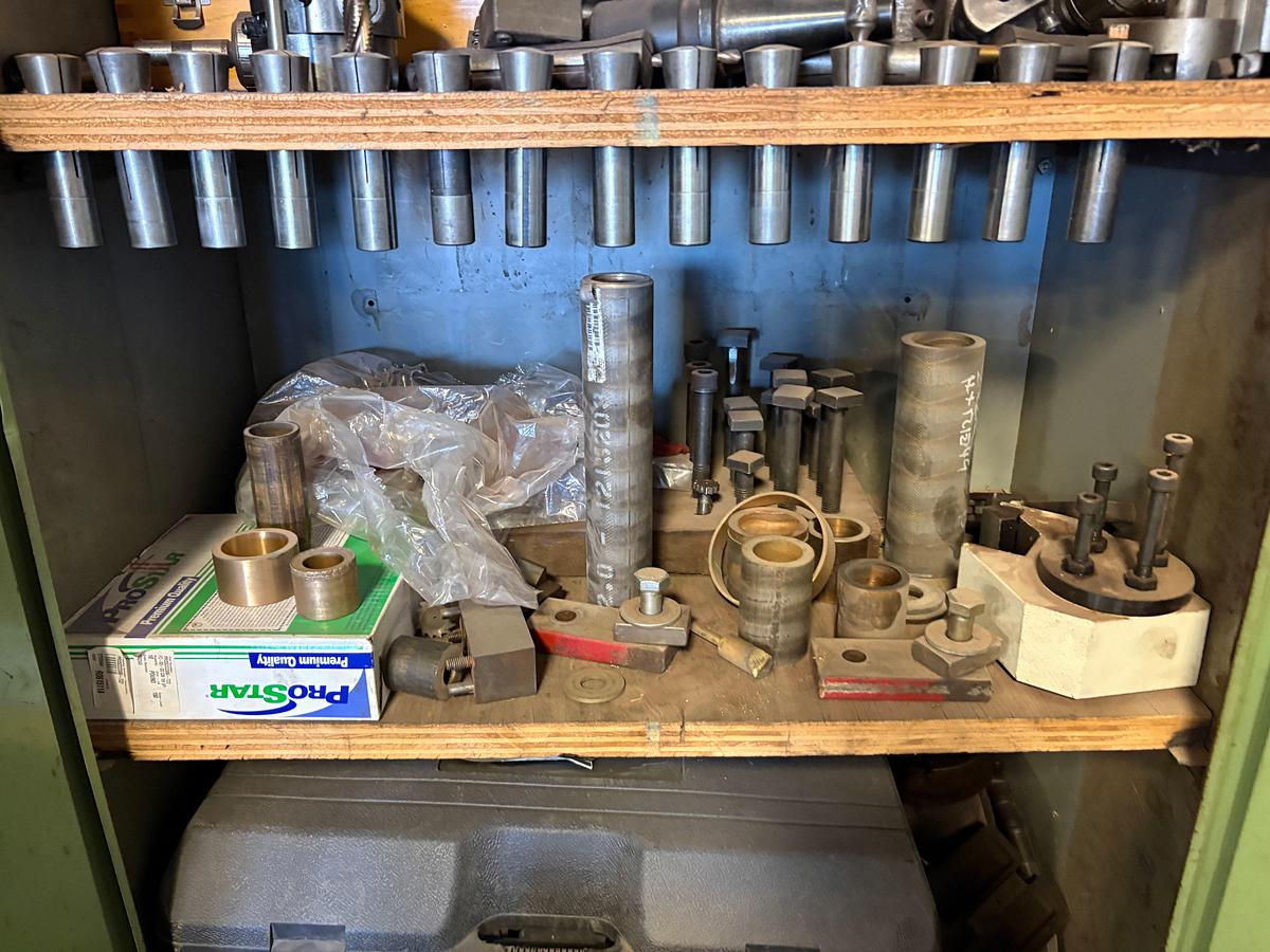 Used 30” x 16” x 80” DoALL supply cabinet w/ machine shop tools