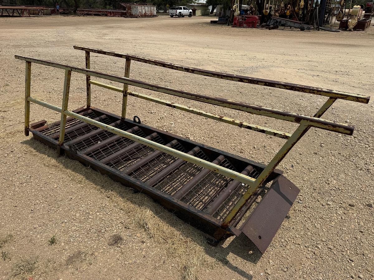 Used LOT W/ (8) 10’H TO 20’H STEEL RIG LADDERS