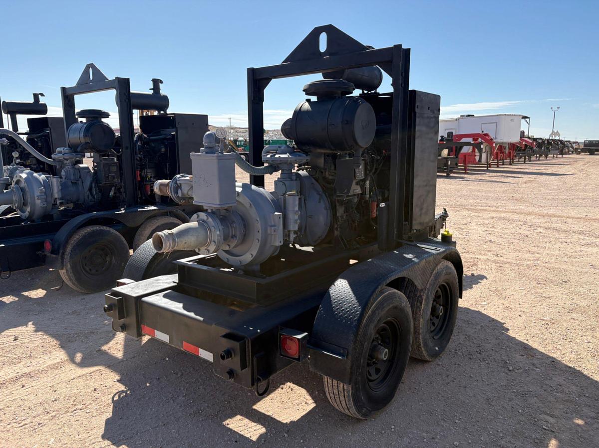 Used Pioneer prime series 6X4X17 cent pump mtd on t/a bumper pull trailer