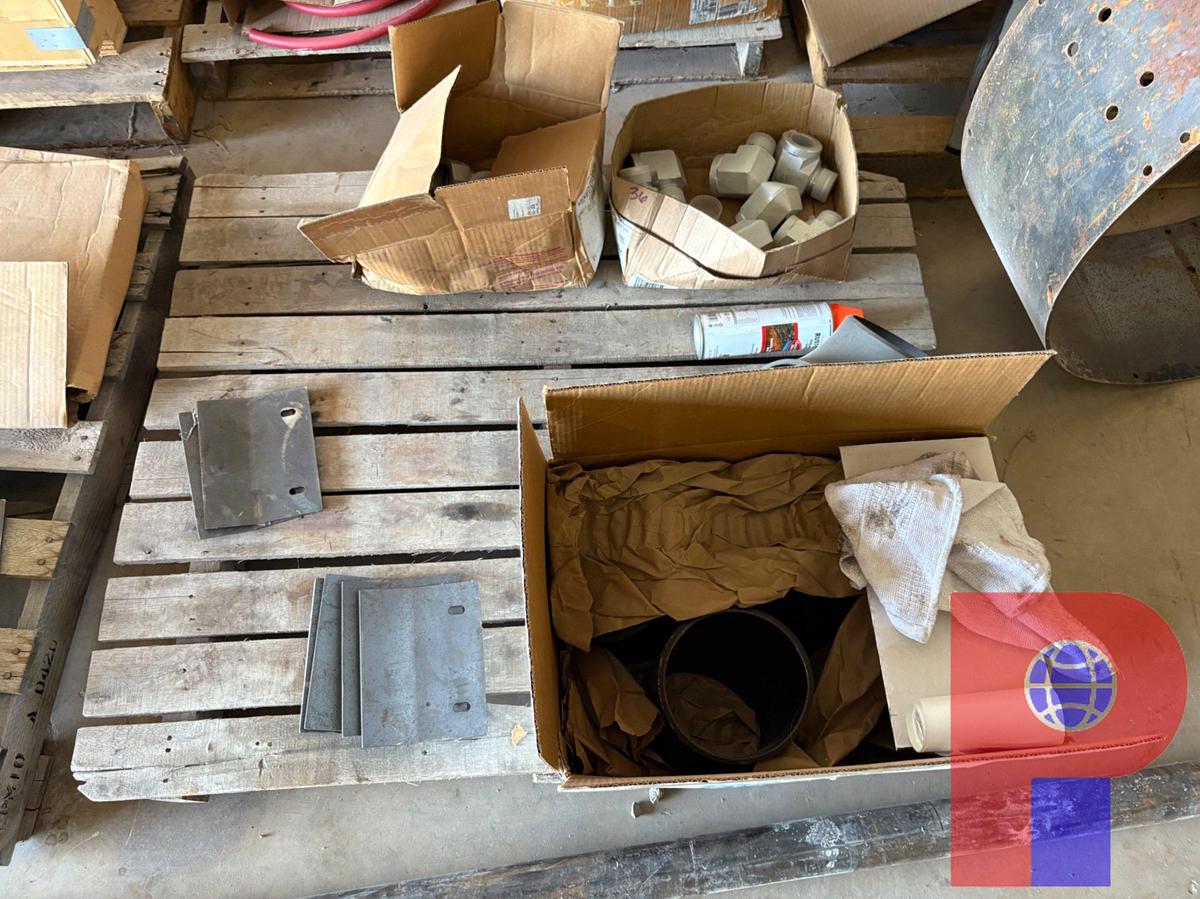 Used (8 PALLETS) OF ASSORTED BLENDER & REEL TRAILER MFG PARTS