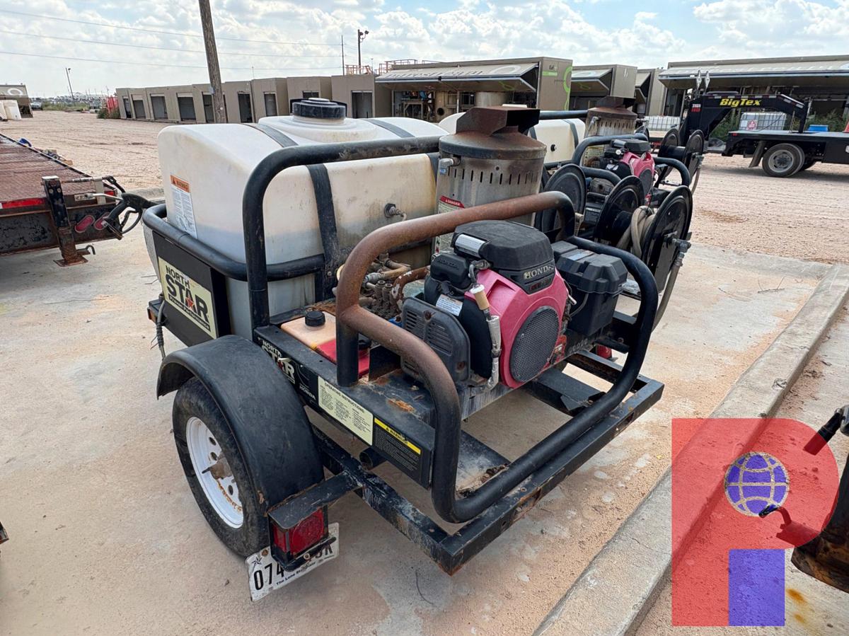 Used 2021 NORTHERN TOOL 7’ X 4.5’ S/A BUMPER PULL PRESSURE WASHER TRAILER