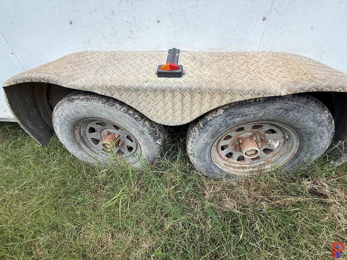 Used 2015 FOREST RIVER 14’ T/A BUMPER PULL CREW / DOGHOUSE TRAILER
