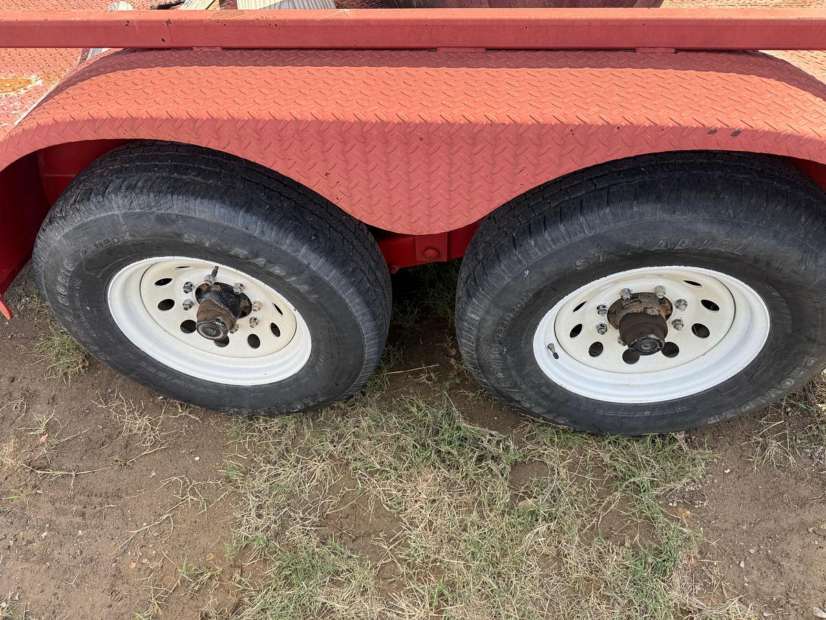 Used 2018 SHOP 12’ X 82” T/A BP STEEL BED UTILITY TRAILER