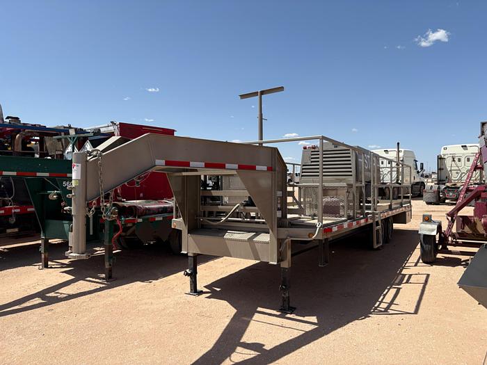 Used COLD JET SDI SELECT 60 DRY ICE BLASTER & ATLAS COPCO AIR COMPRESSOR MTD ON T/A GOOSENECK TRAILER