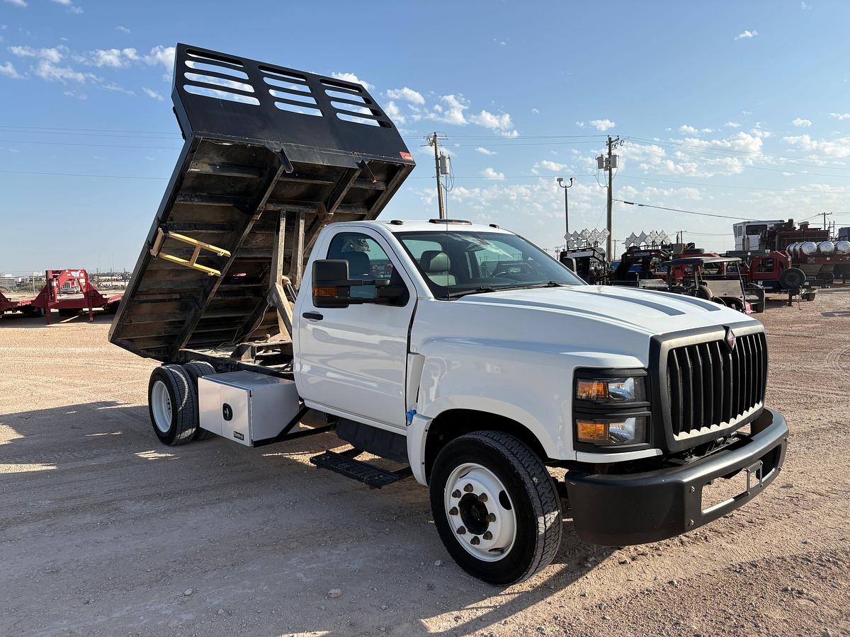 Used 2022 INTERNATIONAL CV515 SINGLE CAB FLATBED DUMP TRUCK