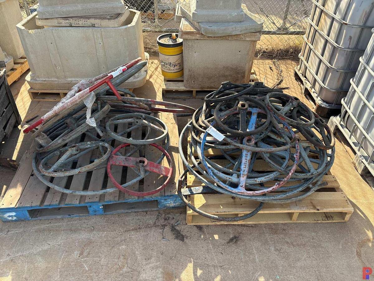 Used (2 PALLETS) OF ASSORTED GATE VALVE HANDLES