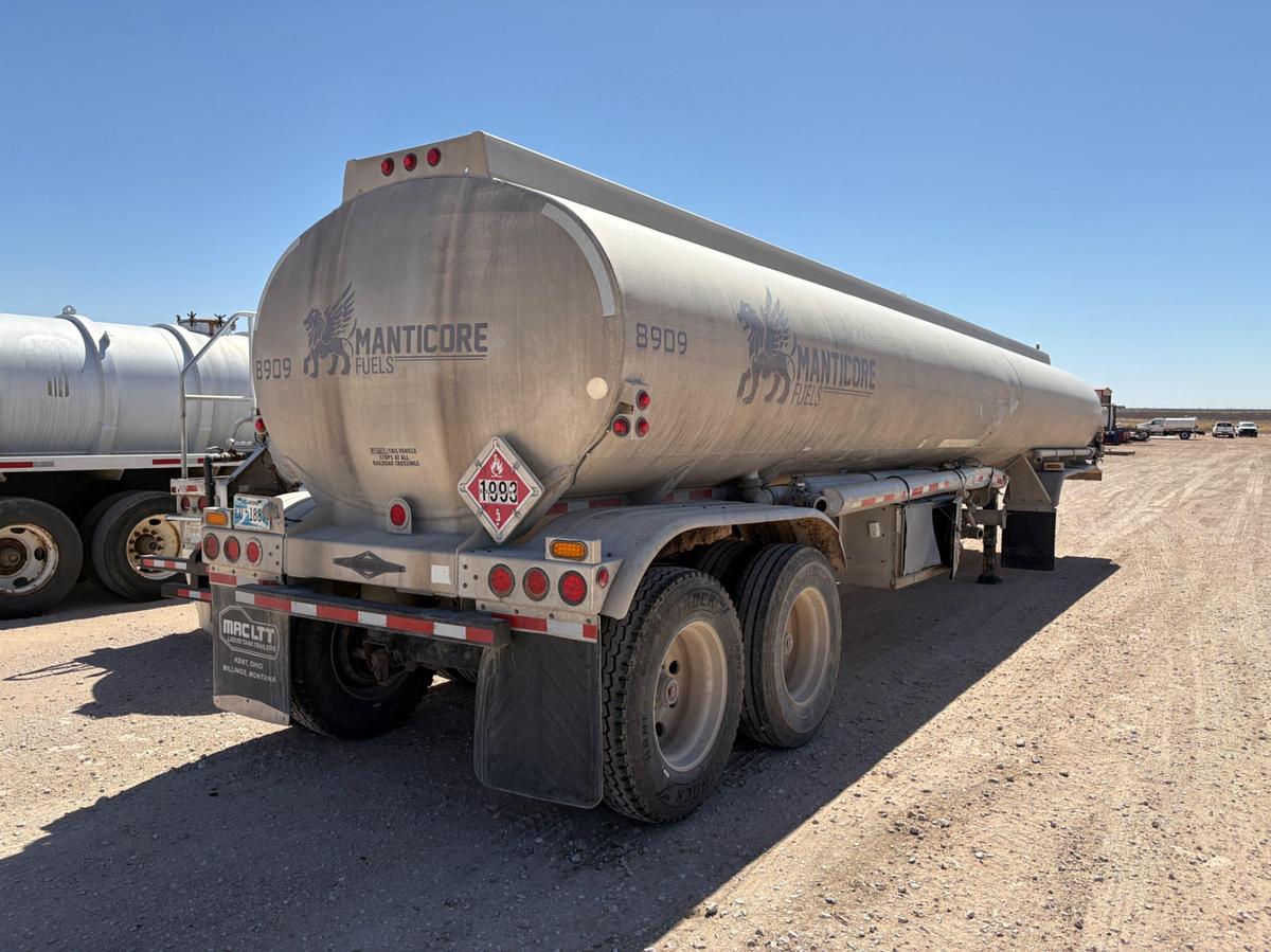 Used 2007 BEALL TRAILERS 9,600 GALLON 3-COMPART T/A ALUMINUM FUEL TRAILER