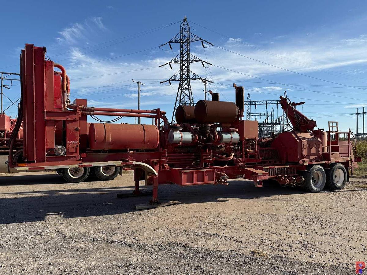 Used SPM 2,000 HP TRIPLEX ACID PUMP P/B DETROIT 16V149TTIA ON T/A TRAILER