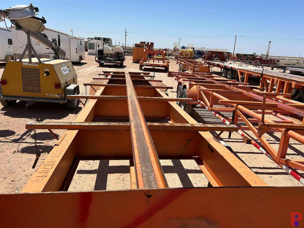 Used 2000 SHOP 30’ X 78” T/A GOOSENECK PIPE TRAILER